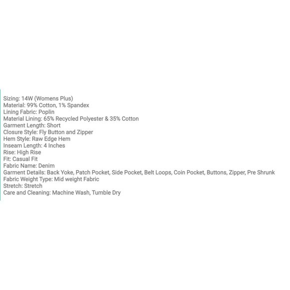 Universal Thread - Women's Plus High-Rise Midi Jean Shorts - Washed Olive - 14W - Picture 6 of 6